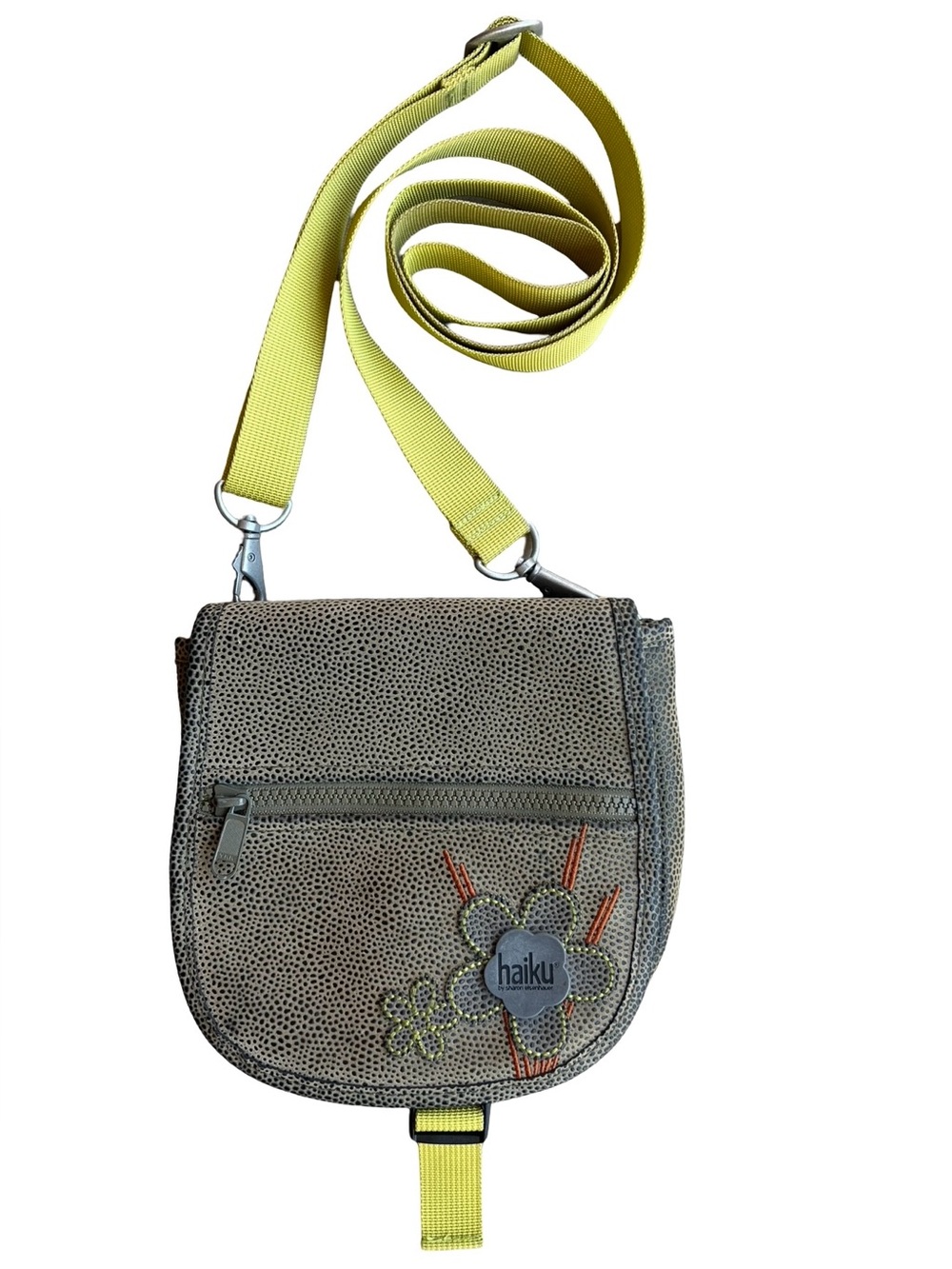 Haiku Textured Crossbody Flower Bag Eco-Friendly Adjustable Travel Vegan Chic